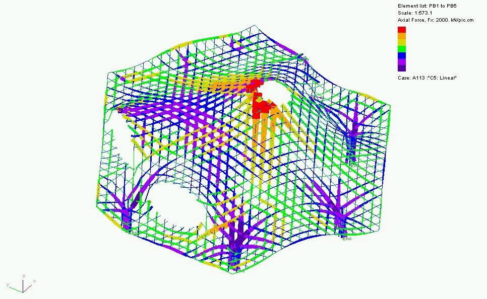 結構分析圖 龐畢度中心梅斯市分館 Centre Pompidou-Metz／坂茂 Shigeru Ban