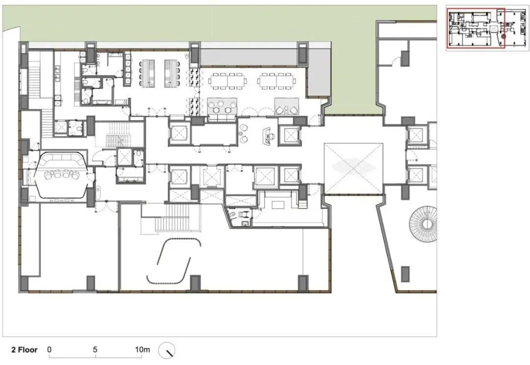 大陸建設丽格二樓平面圖 Plan 大陸建設 台中七期 義式豪宅，丽格／Antonio Citterio Patricia Viel