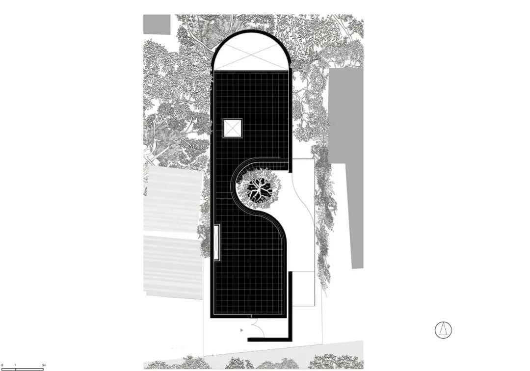 屋頂平面圖,台南白河進之宅/境衍設計 林柏陽建築師事務所