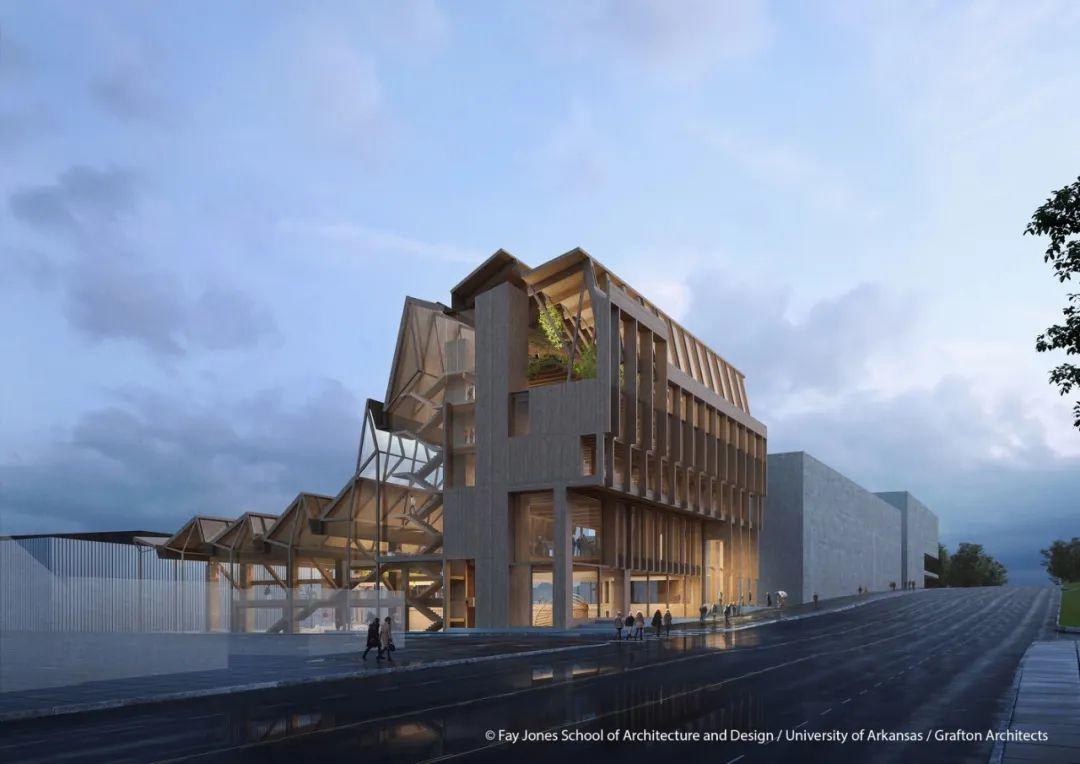 Anthony Timberlands Center 阿肯色大學設計與材料創新中心競圖／Grafton Architects