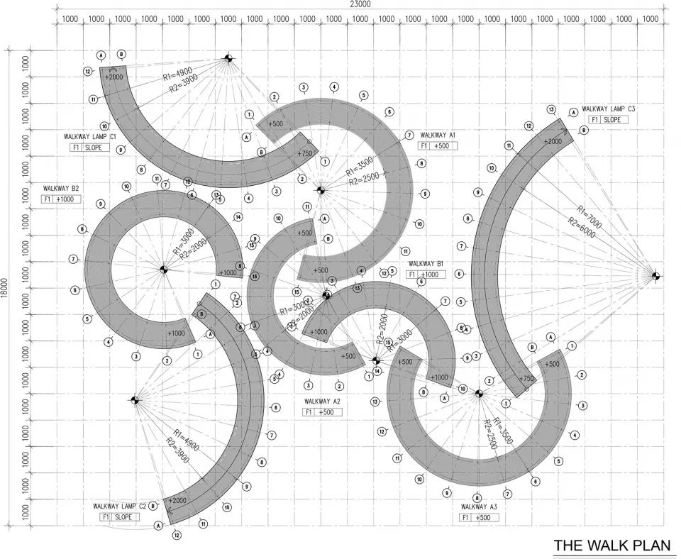平面圖 Plan 曼谷The Walk景觀步道／Bangkok Project Studio