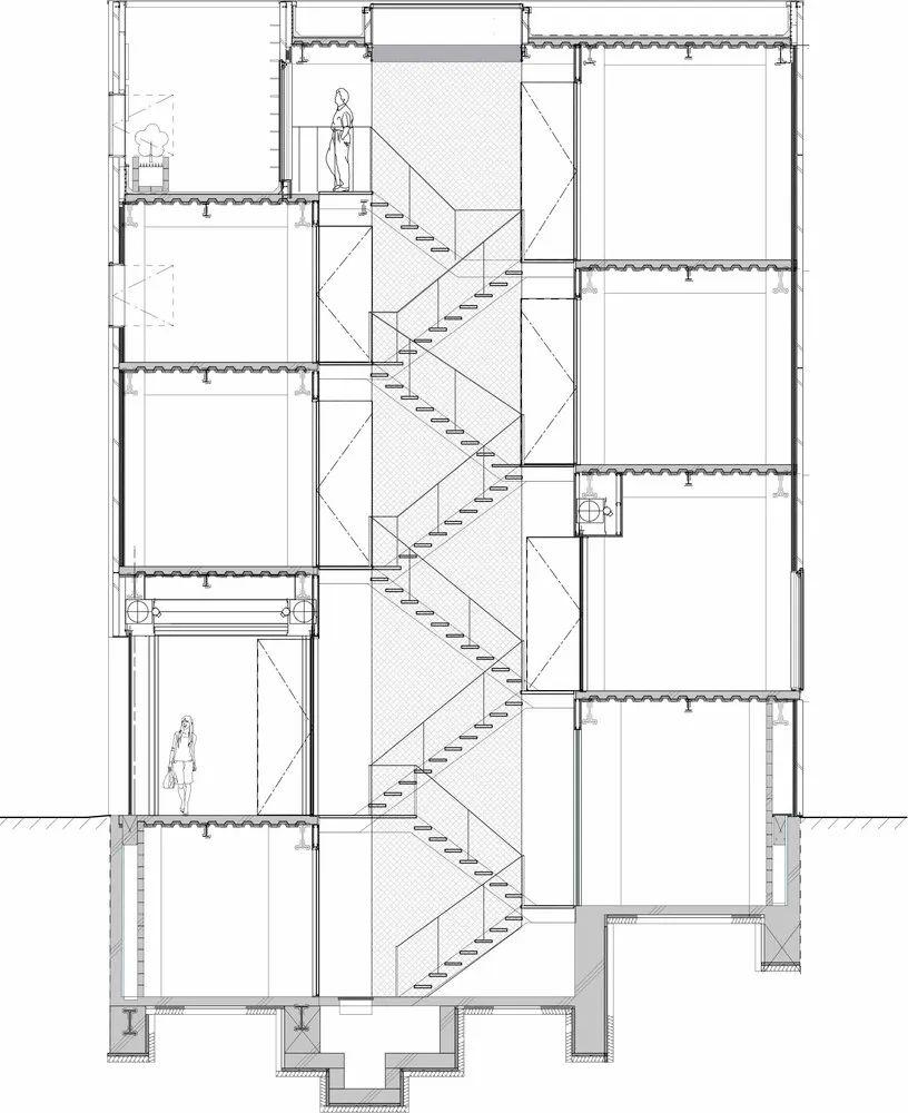 剖面圖,馬嶋屋菓子道具店/KAMITOPEN
