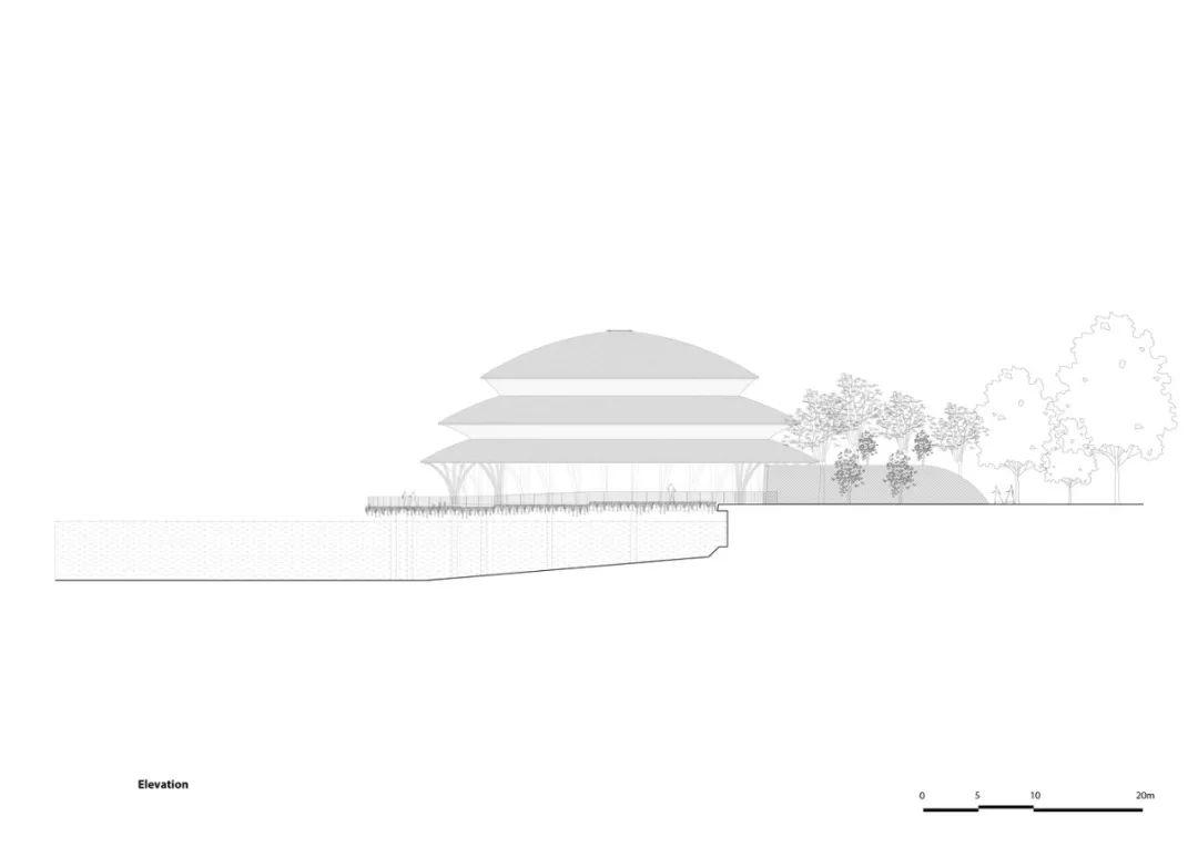 立面圖,維達納度假村餐廳Vedana Restaurant/武重義 VTN Architects