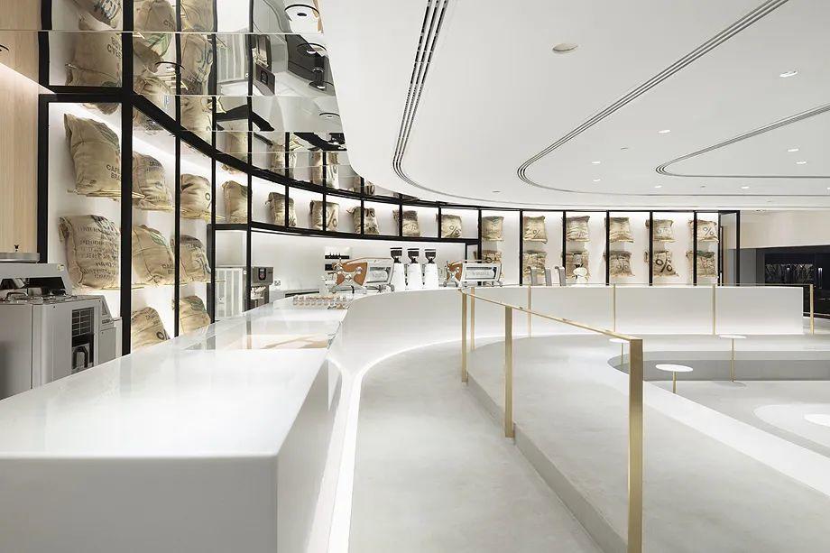 櫃臺區,% Arabica咖啡館科威特品牌店/佐藤大 nendo