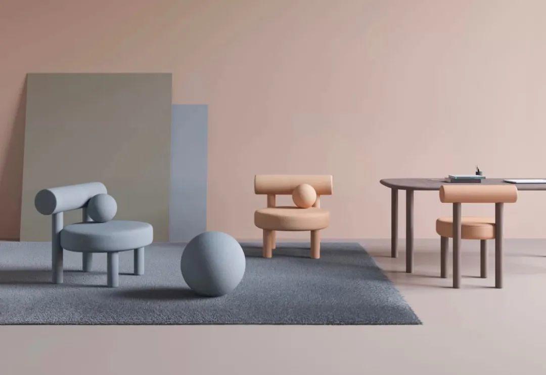 Low Chair Gropius CS1 椅,Noom Studio為紀念Bauhaus包浩斯百週年設計的藝術家具系列