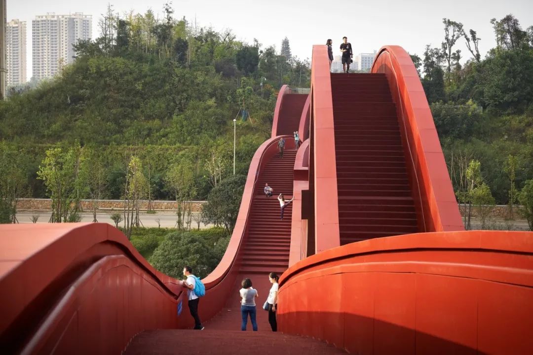 長沙中國結人行步橋／NEXT architects