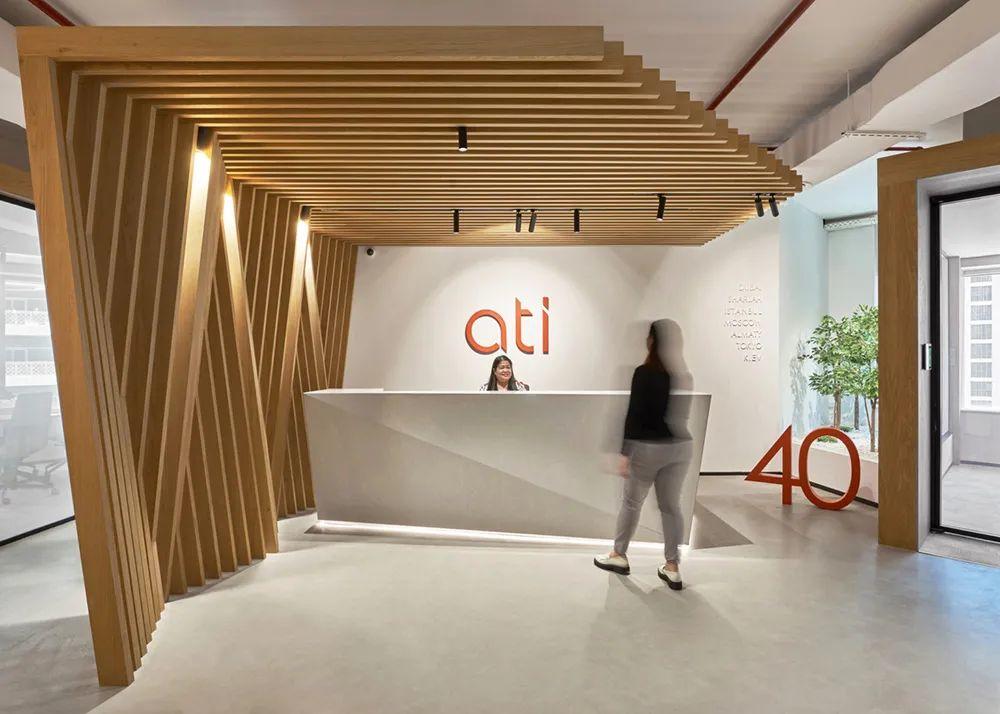 接待櫃臺,ATI Architects + Engineers杜拜辦公室/ATI Architects