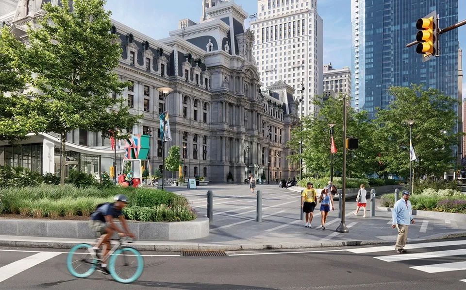 費城的中央廣場：Dilworth公園的改造為城市帶來了不可磨滅的影響，同時又與既有的城市結構和諧相融，就像是費城自始以來的一部分。