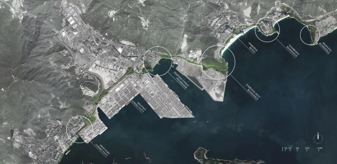 整體平面配置圖 深圳鹽田19.5公里海濱棧道重建工程／譯地事務所