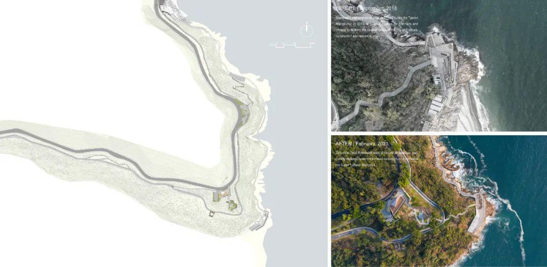 大梅沙段平面圖 Plan 深圳鹽田19.5公里海濱棧道重建工程／譯地事務所