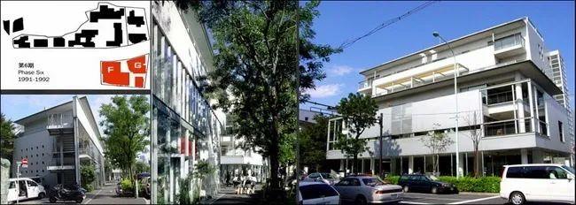 三座建築的組成幫助與舊代官山集合住宅街區保持一種比例感