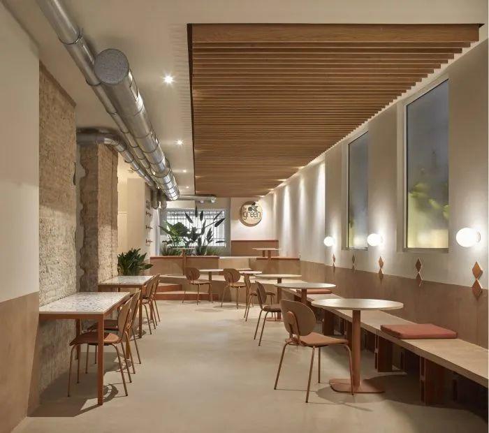 室內空間,西班牙BeGreen餐廳/Horma Studio