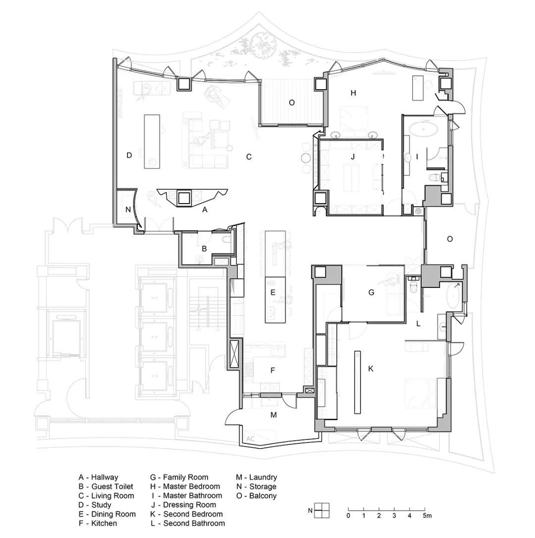 △平面圖,台中130坪住宅室內設計/水相設計 李智翔
