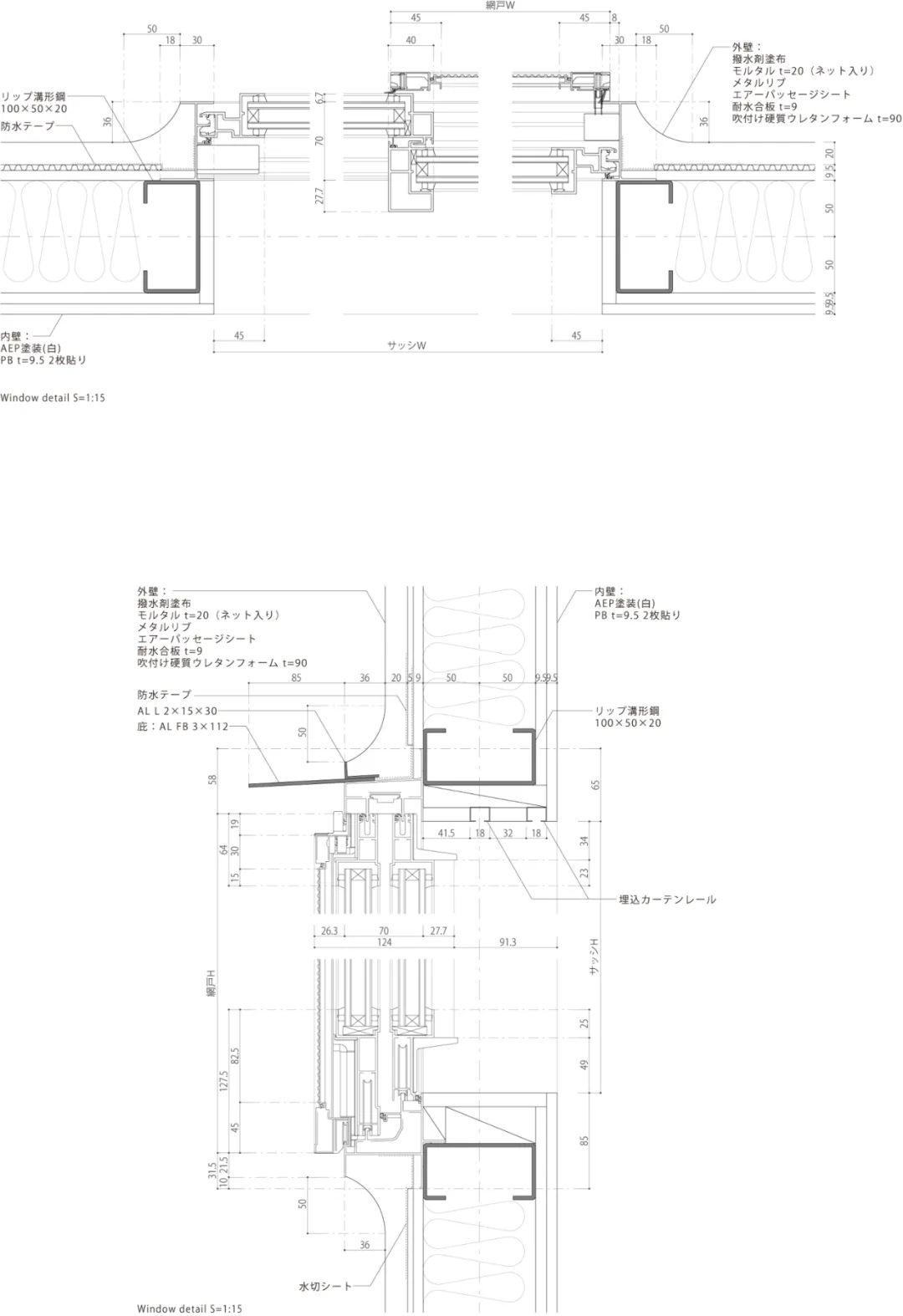 構造細部圖,神戶五色山の家/畑友洋建築設計事務所