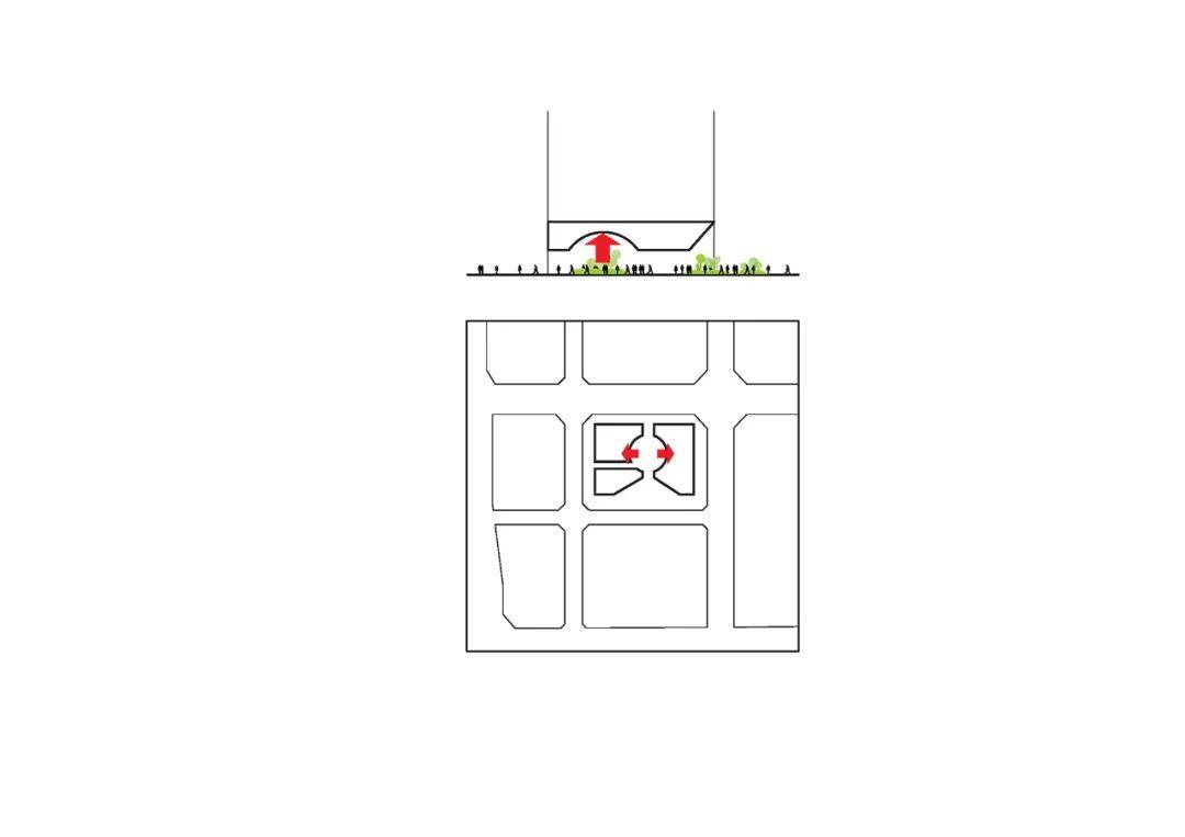 形體生成 diagram 深圳民生金融大廈/築博設計