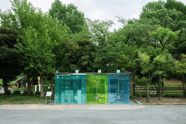 東京公園‘透明⇋不透明’公廁/阪茂Shigeru Ban