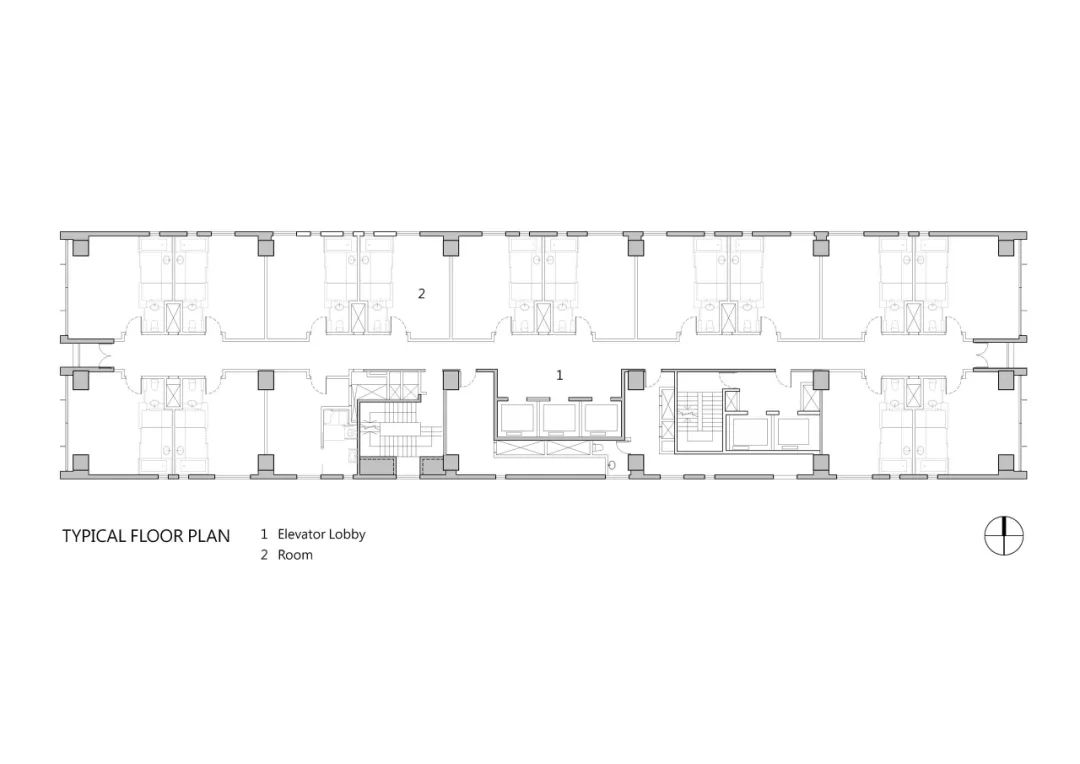 標準層平面圖 台北時代寓所/姚仁喜 大元建築工場