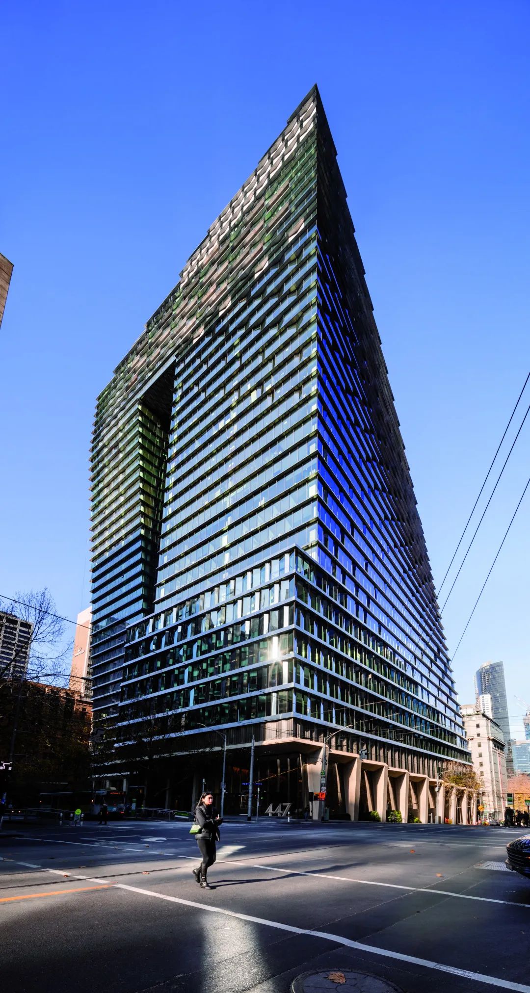 作品名稱：Collins Arch  參賽公司：Woods Bagot + SHoP Architects  作品地點： 澳洲，墨爾本Melbourne, Australia