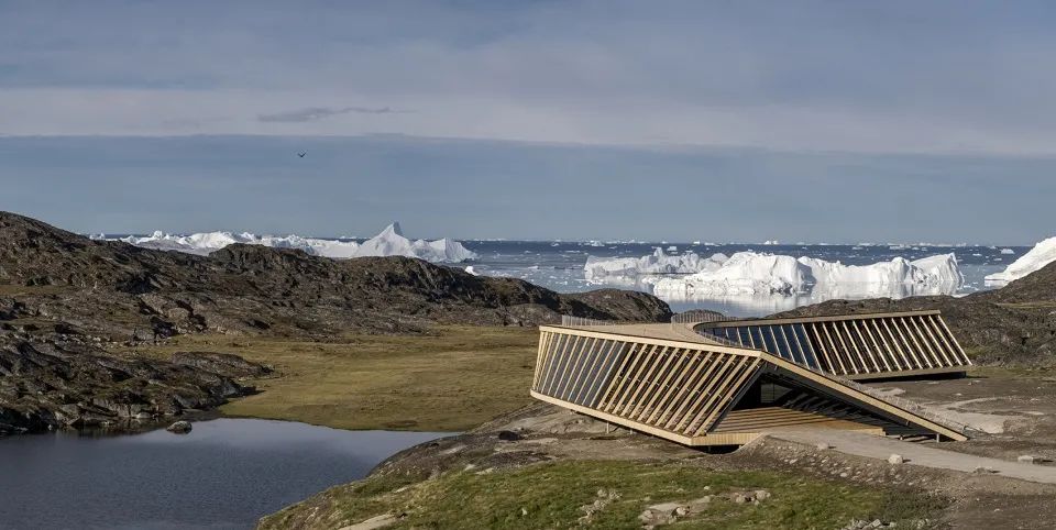 格陵蘭冰峽灣中心Greenland Ilulissat Icefjord Centre／Dorte Mandrup 輕盈的結構©Adam Mørk 冰的故事