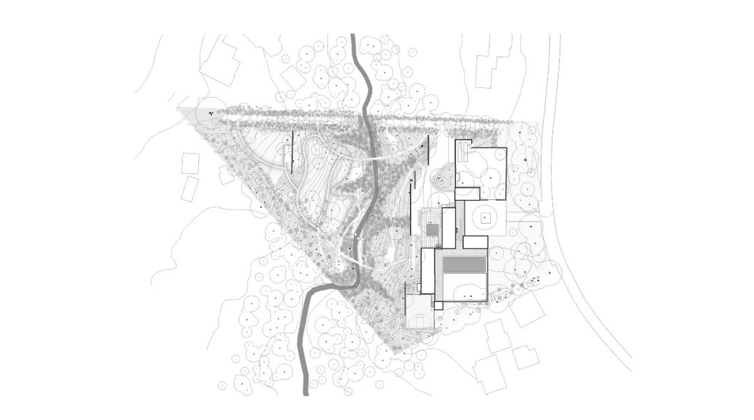 整體平面圖 Greenlee House住宅景觀設計   地點：美國德州達拉斯  設計建造期間：2006-2013  合作方：Bodron+Fruit