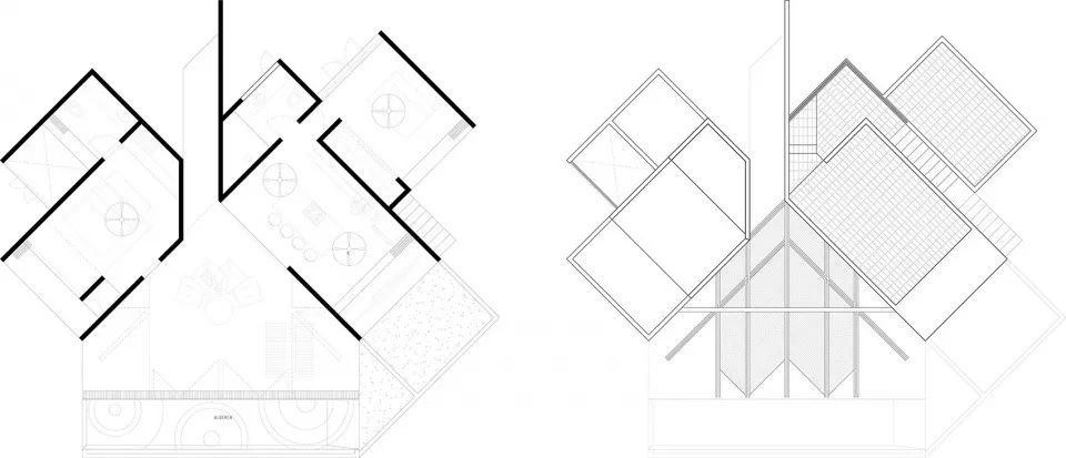 平面圖 墨西哥私人住宅La Casa del Sapo／Espacio 18 Arquitectura