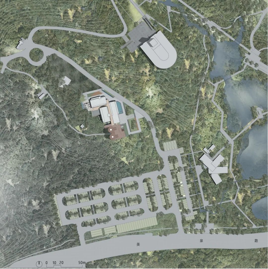 全區配置圖 礦區修復 南京湯山先鋒坑礦書店／東南大學建築學院+藝合境建築事務所