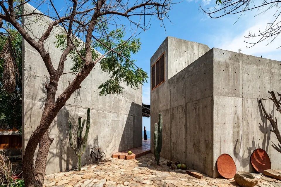 原始的混凝土牆體形塑其自然的樣貌 墨西哥私人住宅La Casa del Sapo／Espacio 18 Arquitectura