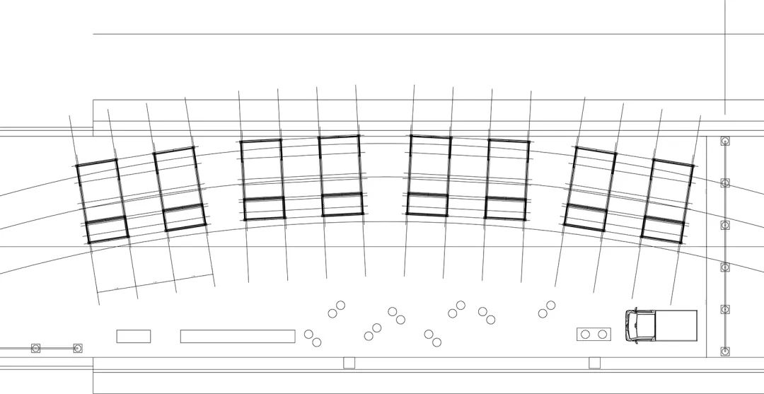 隧道酒店配置平面圖 日本大分縣耶馬溪トンネルホテル（耶馬溪隧道酒店）Yabakei Tunnel Hotel／佐野文彥工作室