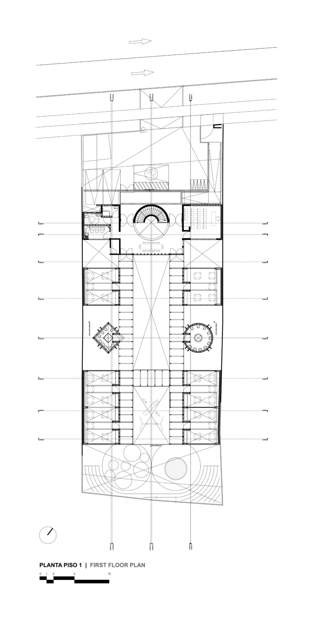 一樓平面圖 智利幼兒園 Chile Kindergarten Bambú／Gonzalo Mardones Viviani