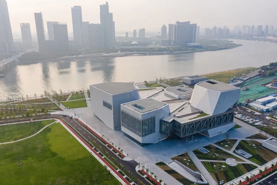 朝天津海河的方向鳥瞰校園 天津茱莉亞音樂學院Tianjin Juilliard／Diller Scofidio + Renfro
