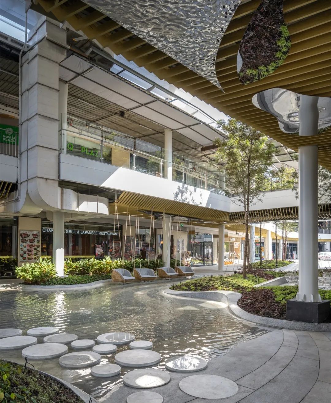 泰國曼谷Megabangna購物中心溪谷步道親水空間景觀設計 Stream Valley at Mega Foodwalk landscape architecture design／Landscape Collaboration