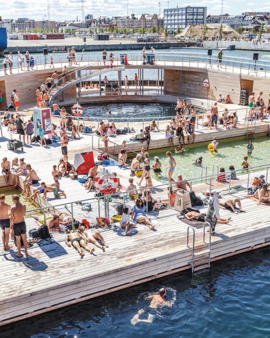丹麥阿爾路斯港口浴場 水上公共空間 公共游泳池 Aarhus Harbor Bath Havnebadet PUblic Swimming Pool／BIG Bjarke Ingels Group