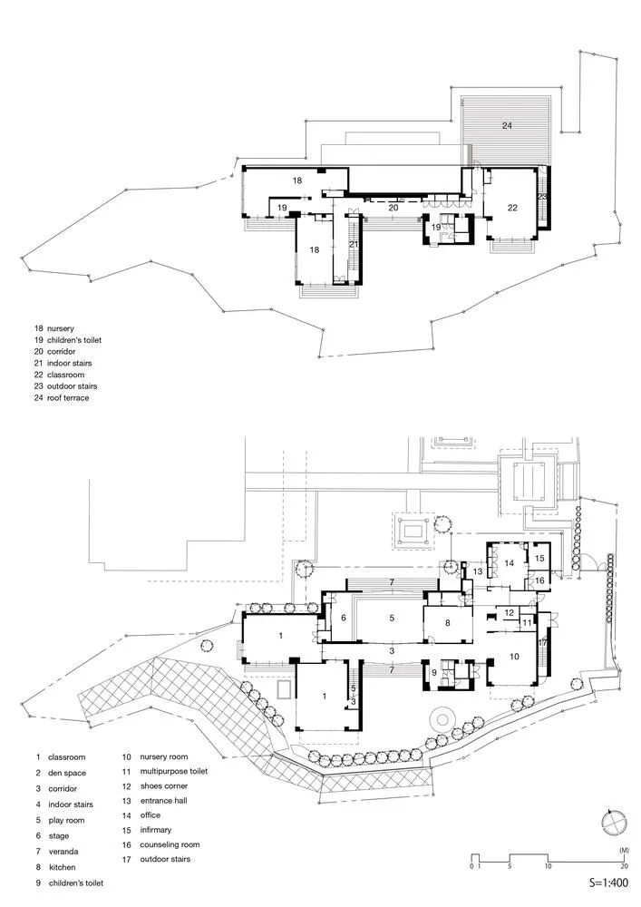 平面圖 Plan IZY幼兒園 Japan Kindergarten Nursery／ Youji no Shiro 日比野設計 HIBINOSEKKEI
