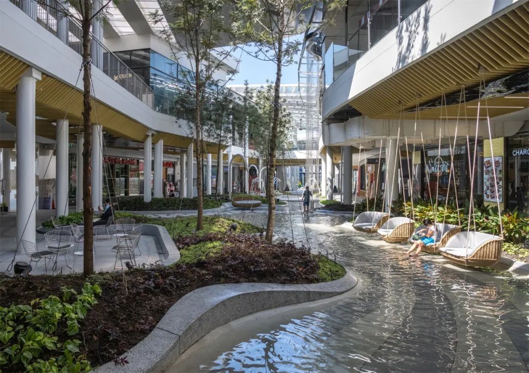 泰國曼谷Megabangna購物中心溪谷步道親水空間景觀設計 Stream Valley at Mega Foodwalk landscape architecture design／Landscape Collaboration