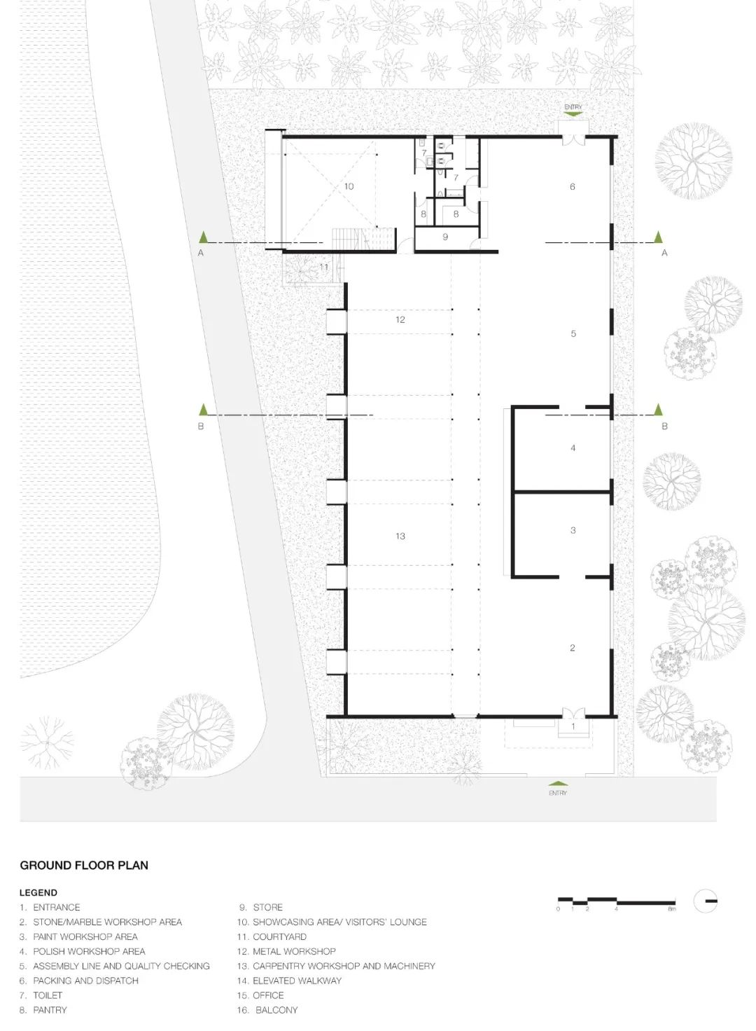 印度廠房 India Adisaptagram Factory／Abin Design Studio