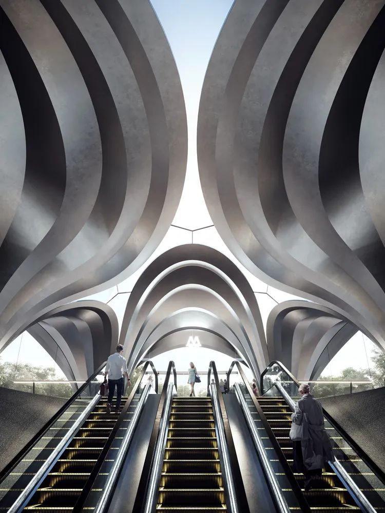 Ukrainian metro stations烏克蘭第聶伯羅地鐵站／Zaha Hadid Architects