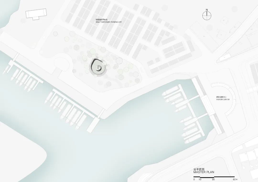 基地位置圖 梁子湖畔長嶺渡口公廁 景觀公共廁所 china public toilet／原榀建築事務所