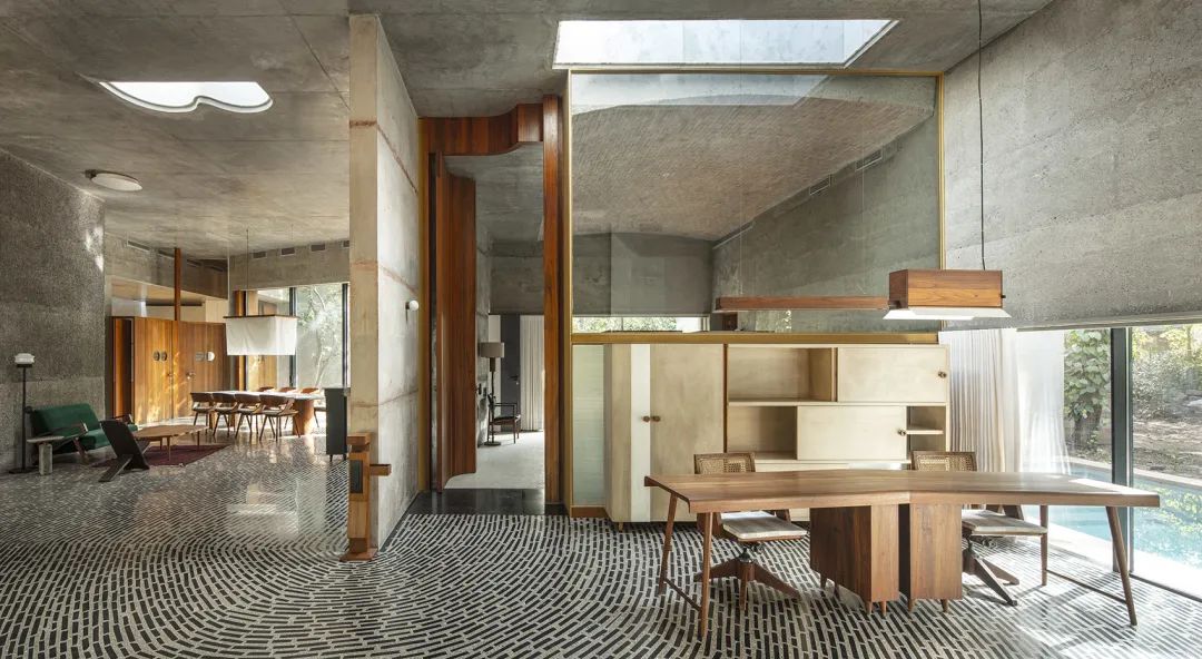 書房 印度混凝土實驗住宅 India House of Concrete Experiments／Samira Rathod Design Atelier