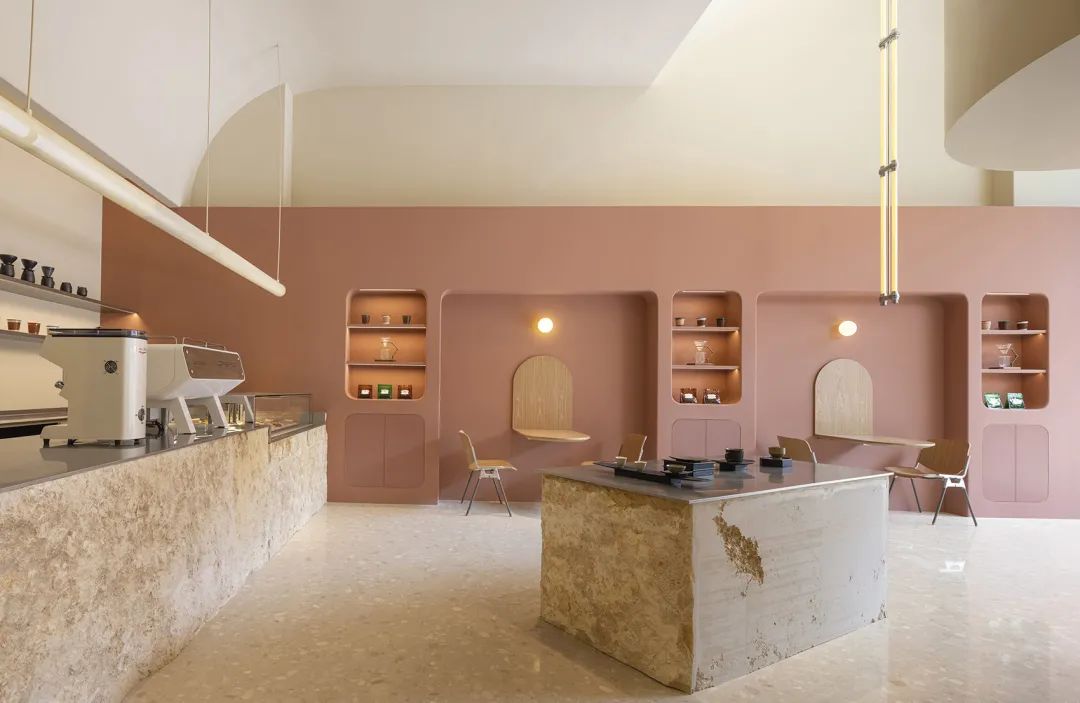 吧檯區 甜點餐廳室內設計 杭州十二糖法式甜品·江南岸店／杭州觀堂設計