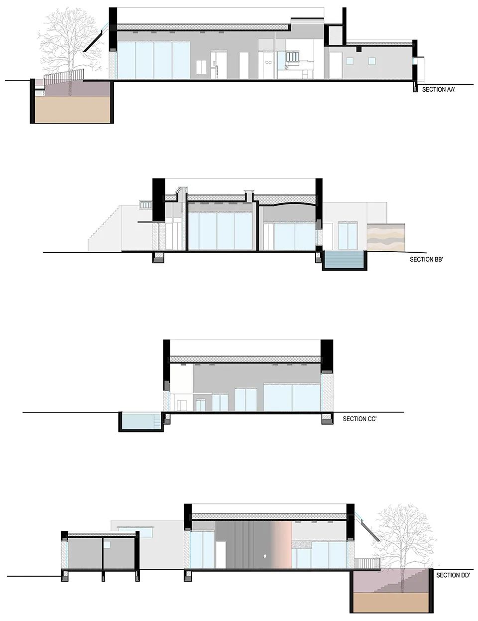剖面圖 Section©Samira Rathod Design Atelier
