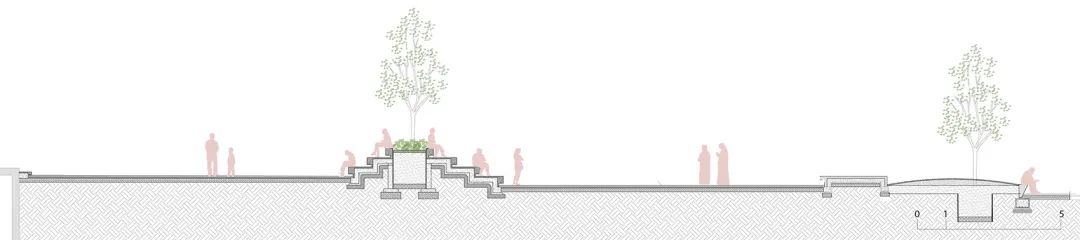 局部剖面圖　杜拜藝術公園Dubai Jaddaf Waterfront Park／waiwai