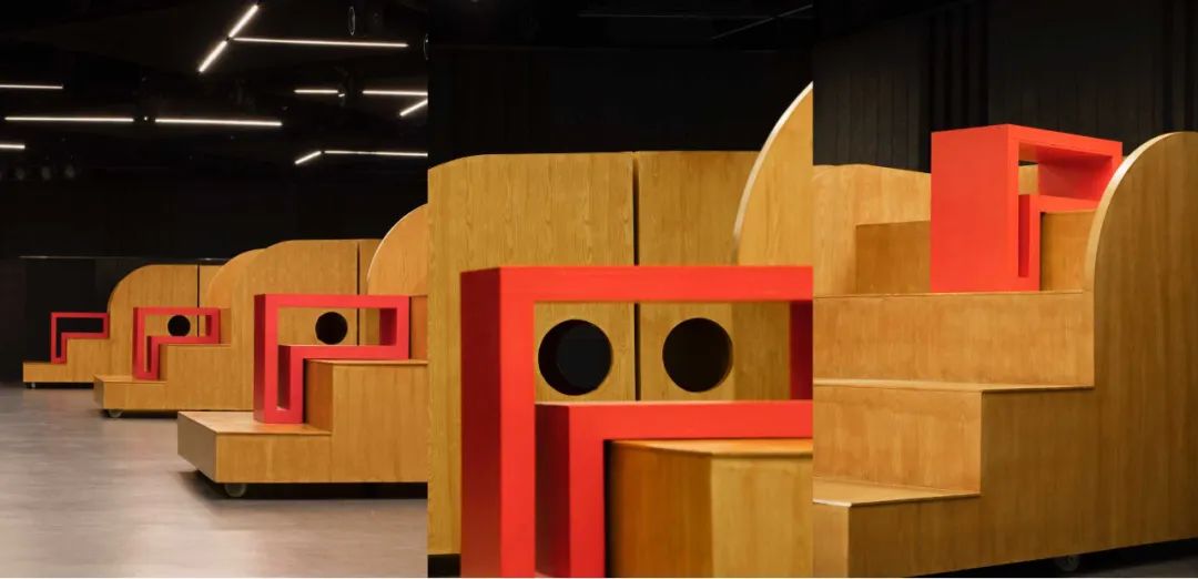 「細胞」組件 Cell Block  北京大學新太陽小劇場看台裝置／扉建築 FEI Architects