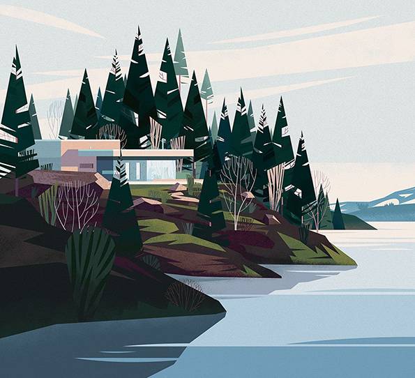 Cabins 全世界的小木屋  作者：Philip Jodidio  插畫師：Marie-Laure Cruschi  出版社：Tachen