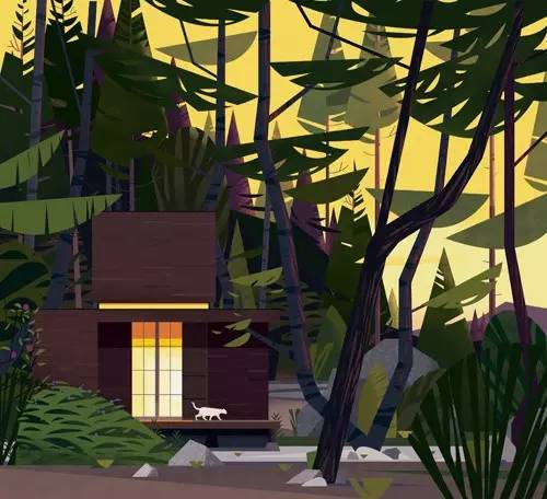 Cabins 全世界的小木屋  作者：Philip Jodidio  插畫師：Marie-Laure Cruschi  出版社：Tachen
