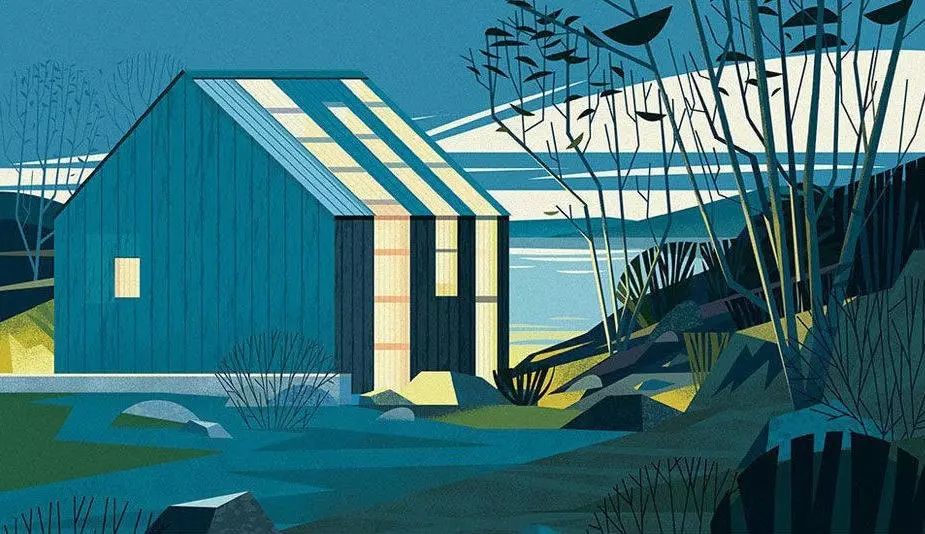 Cabins 全世界的小木屋  作者：Philip Jodidio  插畫師：Marie-Laure Cruschi  出版社：Tachen