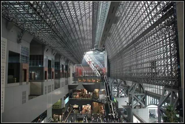 京都JR火車站：與其說是個公共建築，不如說是一個巨型覆蓋下的立體復合城市，一個賽艇