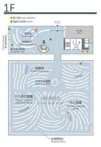 國立臺灣大學社會科學院圖書館平面配置