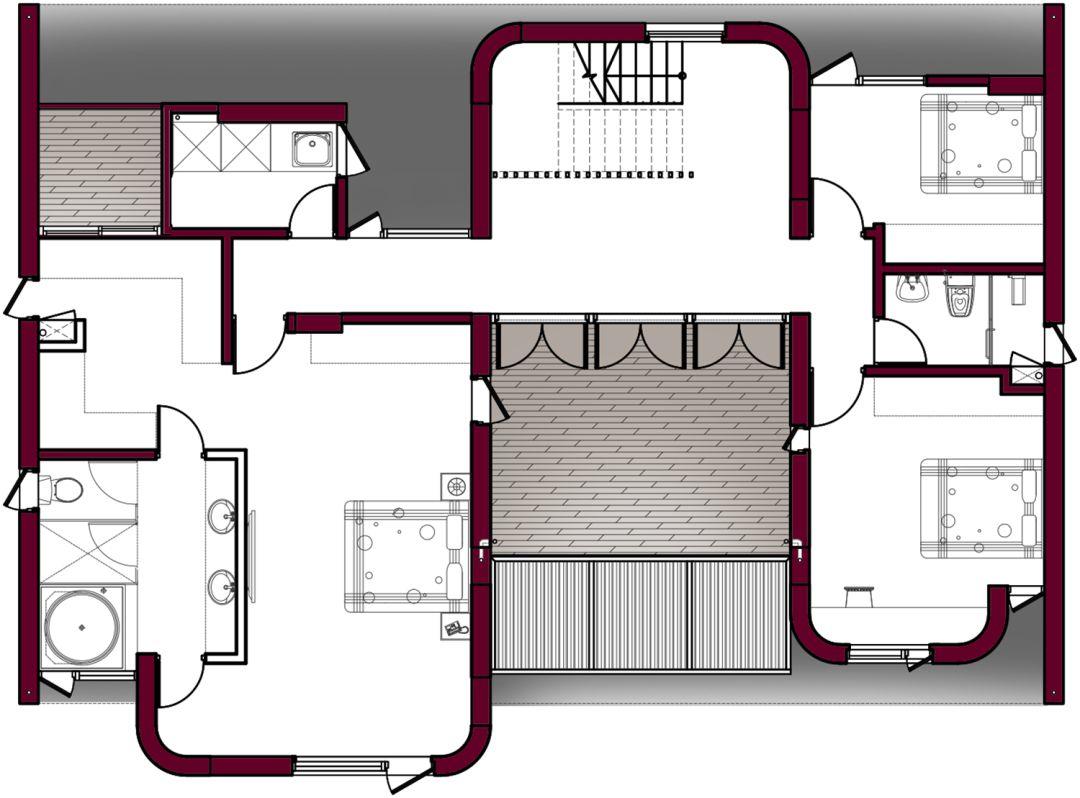 2F平面圖，光合之家╱行一建築•彭文苑建築師事務所 