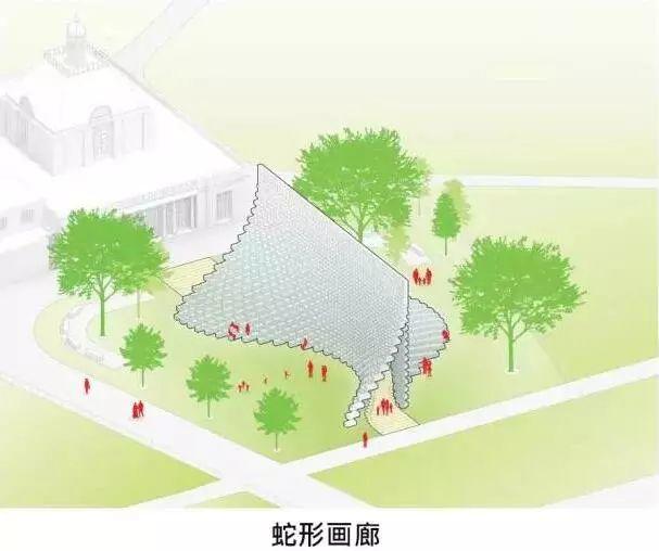 BIG 與 Fiberline 合作的蛇形藝廊