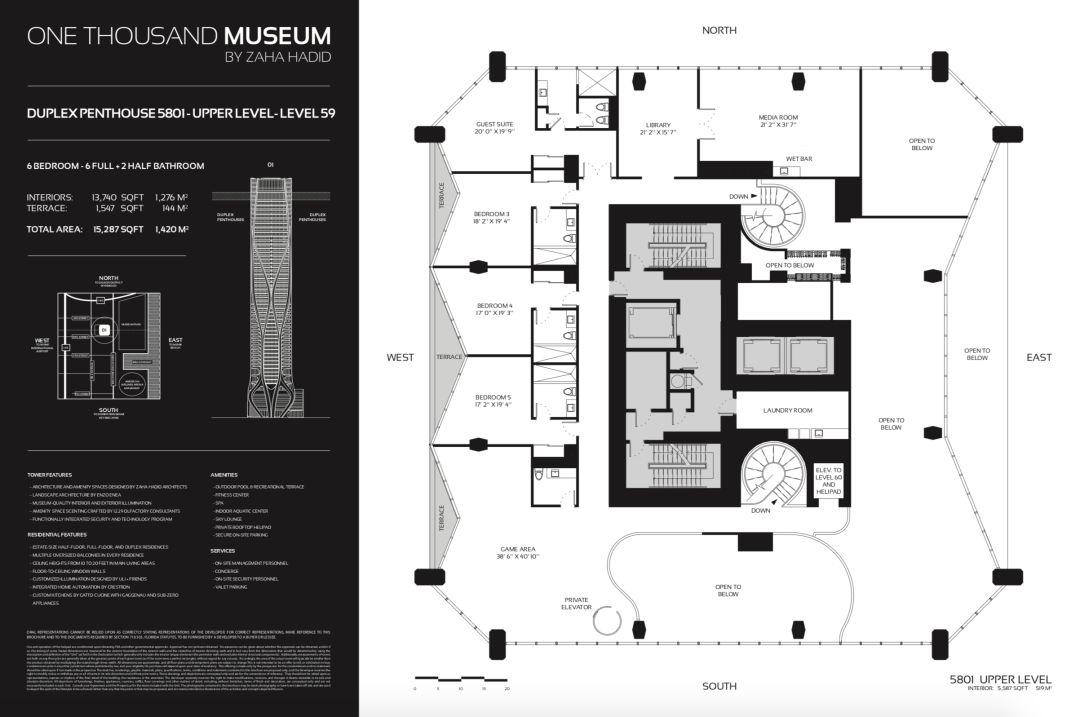 One Thousand Museum邁阿密豪華住宅，Zaha Hadid 生前設計的最後一棟住宅大樓終於封頂
